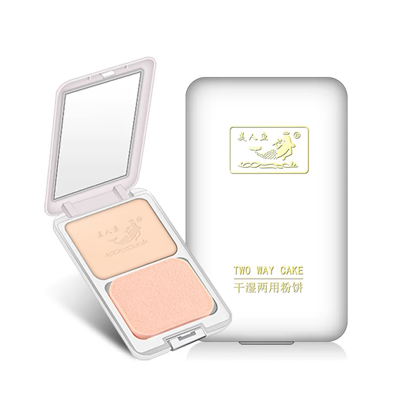 

Powder Biscuit Wet And Dry Dual-Use Concealer Moisturizing Oil Control Makeup Foundation Lasting Brightening Natural Cosmetics