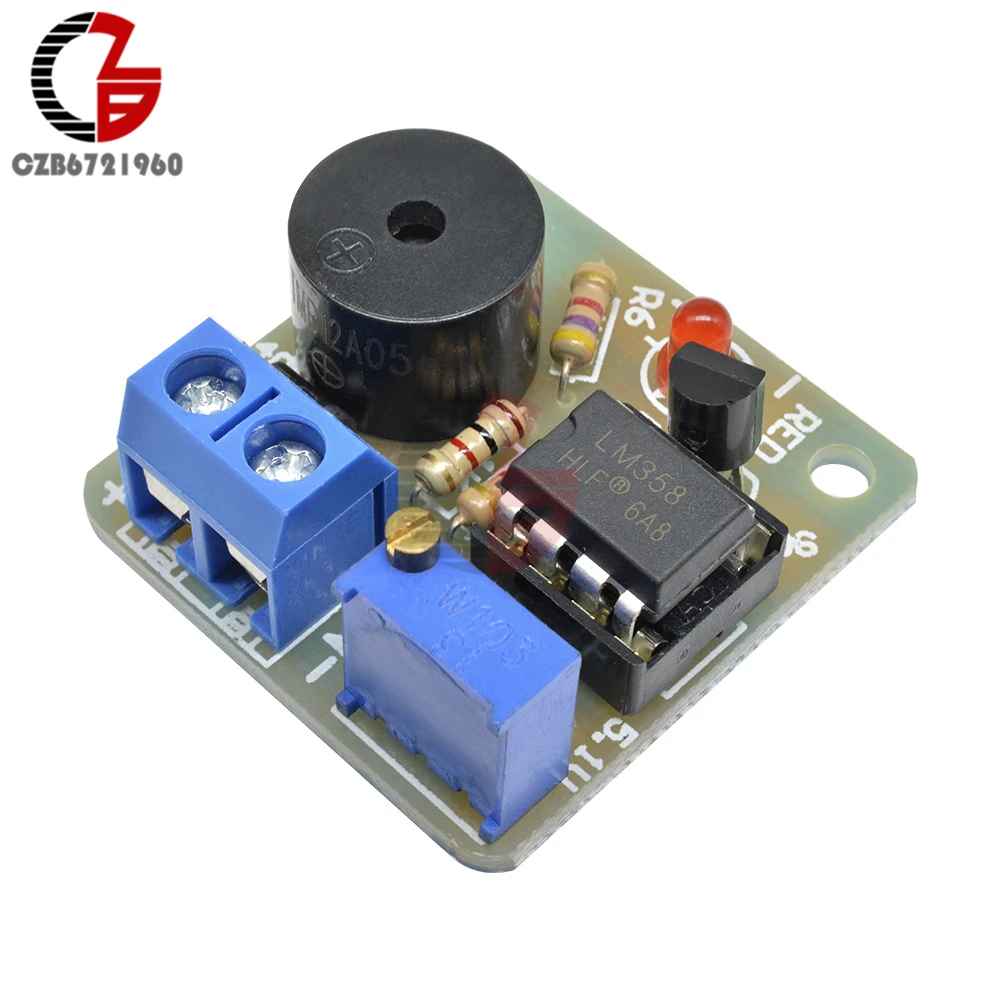 12V Battery Protection Board with Low Voltage, Undervoltage, Overcharge, and Discharge Sound Alarm Buzzer Detector image 3