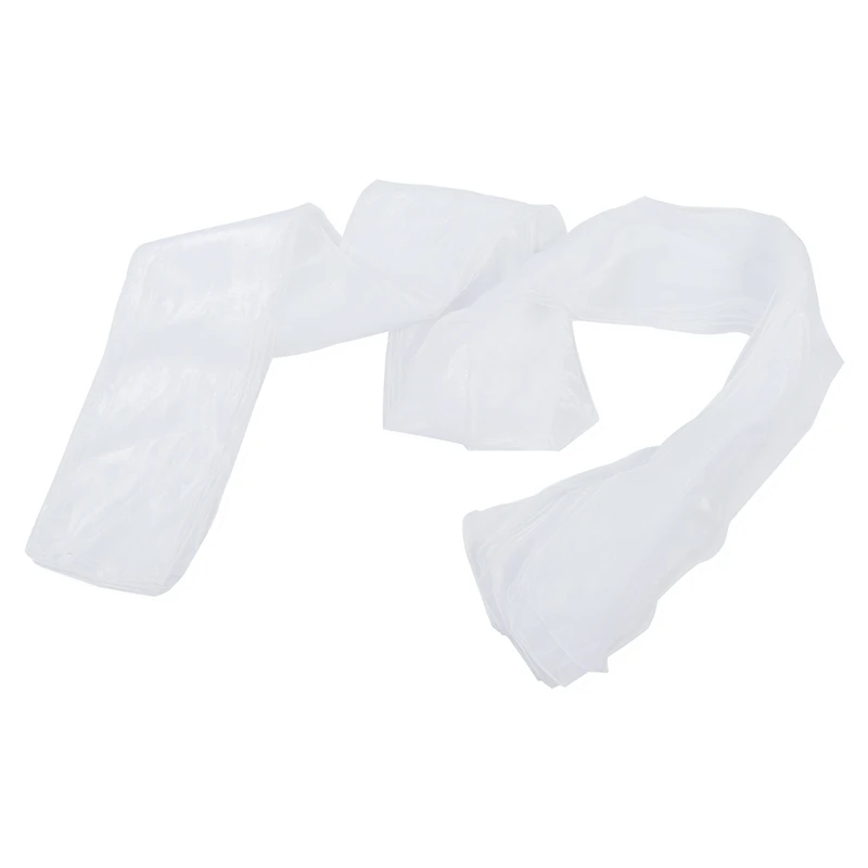 10 белых чехлов для стульев из органзы с поясом и бантом свадебного украшения