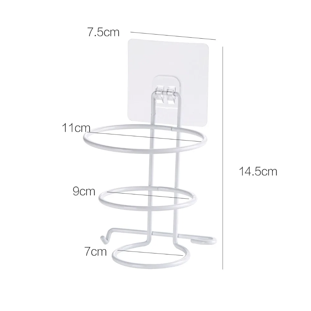 

Hair dryer rack free punching toilet rack wall hanging hair dryer storage rack wall hanging bathroom storage accessories