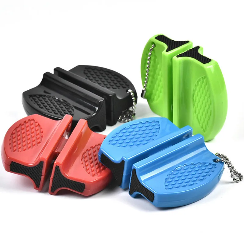 Маленькая точилка для ножей двусторонний портативный бытовой инструмент