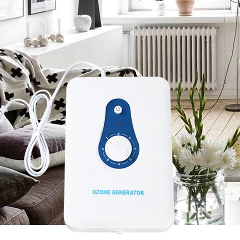 

600Mg/H Ozone Generator Ozonator Wheel Timer Air Purifiers Oil Vegetable Meat Fresh Purify Air Water EU Plug