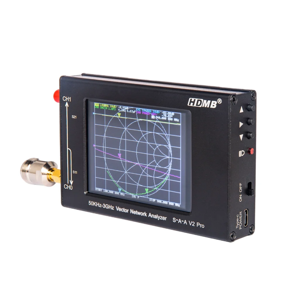 S-A-A-2 NanoVNA V2 3GHZ Vector Network Analyzer Digital Nano VNA Tester MF HF VHF UHF USB Radio Antenna Standing Wave |