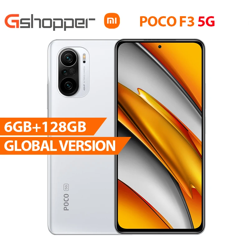 

Global Version Xiaomi POCO F3 5G Smartphone Snapdragon 870 Octa Core 6GB 128GB 6.67" E4 AMOLED Display 48MP Triple Camera NFC
