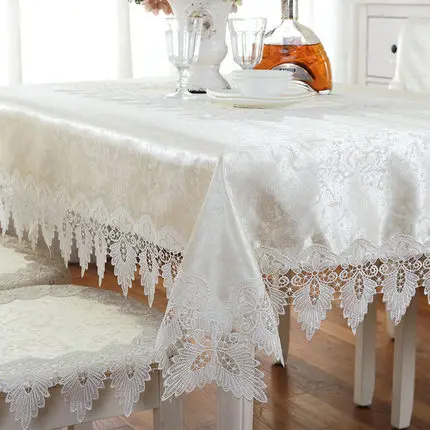 Роскошная скатерть с вышивкой в европейском стиле покрытие для обеденного стола