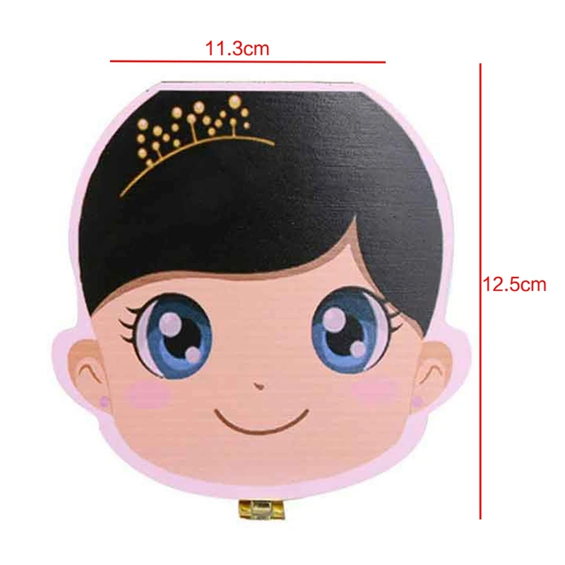 

New Kids Boy Tooth Box Organizer For Baby Save Milk Teeth Wood Storage Box