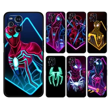 Marvel Avengers Spider-Man For OPPO Find X3 X2 Pro Neo F19 F15 F11 F9 F7 R17 R15 R9 5G Soft Black Phone Case Shell Cover