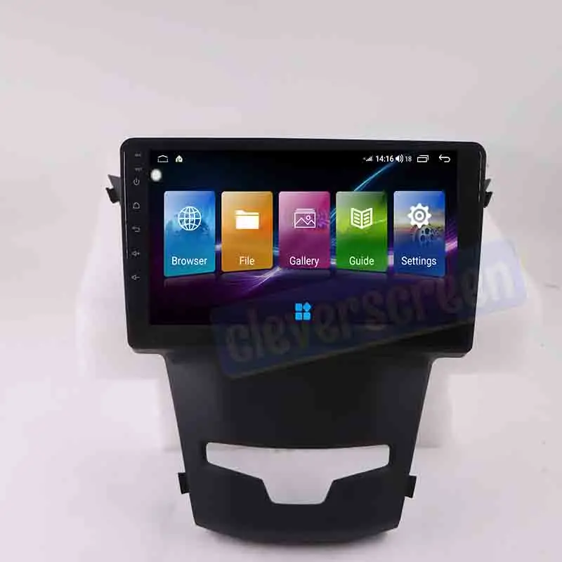 Автомобильный мультимедийный DVD-видеоплеер на Android для Ssangyong Korando 2015, GPS-навигация, радио, рекордер, Авторадио, головное устройство