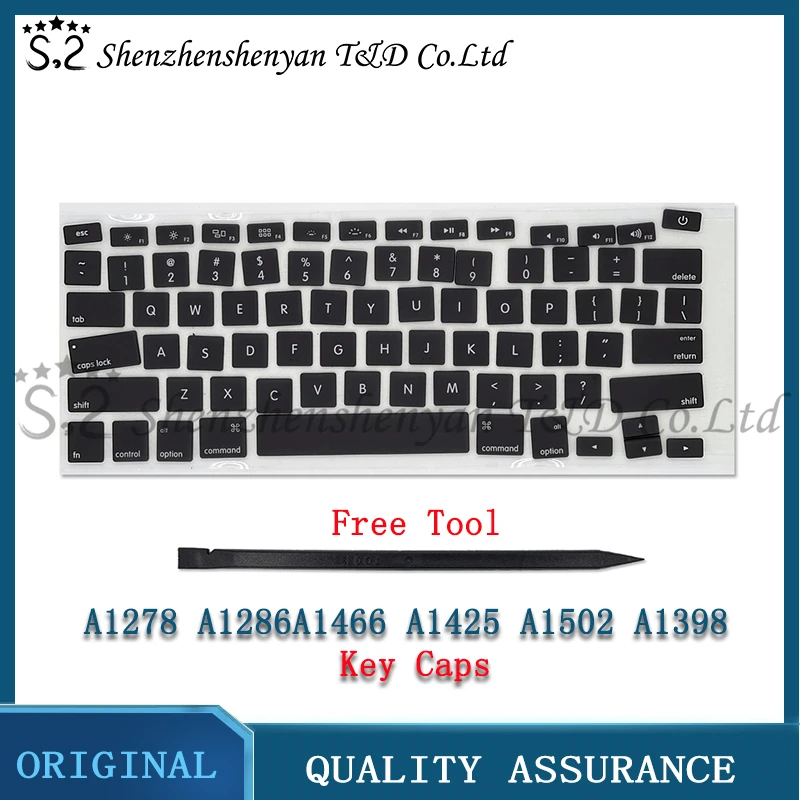 New A1466 A1425 A1502 A1398 Keycaps For Apple MacBook Air Pro Laptop Keyboard AC06 AP08 / AC07 AP11 Type Key Cap Free Tool