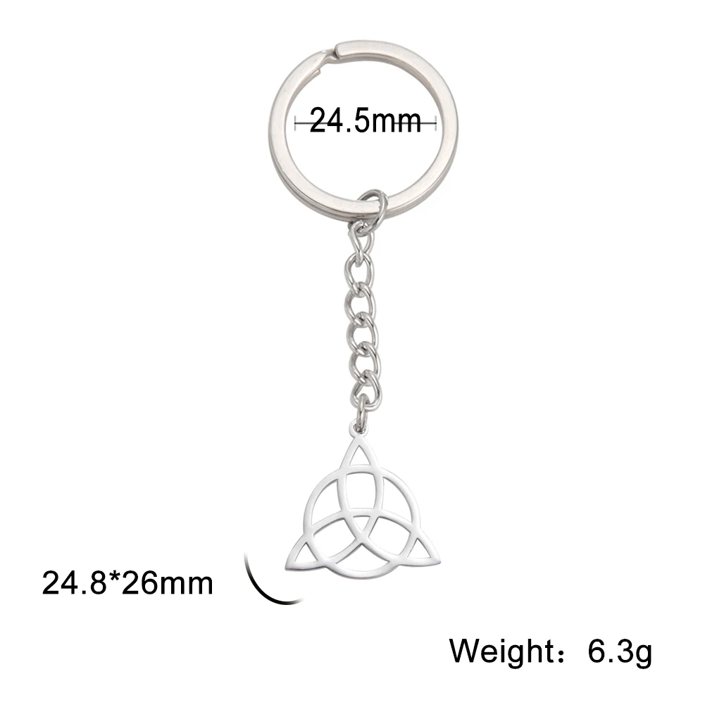 My Shape Брелок Wiccan Witch Knot из нержавеющей стали для мужчин и женщин брелок ключей