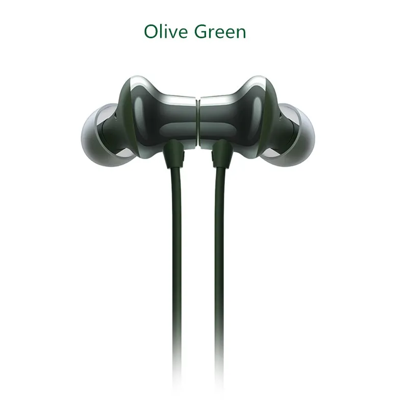 green Новые оригинальные беспроводные наушники Oneplus Bullets 2 aptX с шейным ремешком, гибридное магнитное управление микрофоном, быстрое зарядное устройство для Oneplus 7/7Pro/6T - Цвет: green