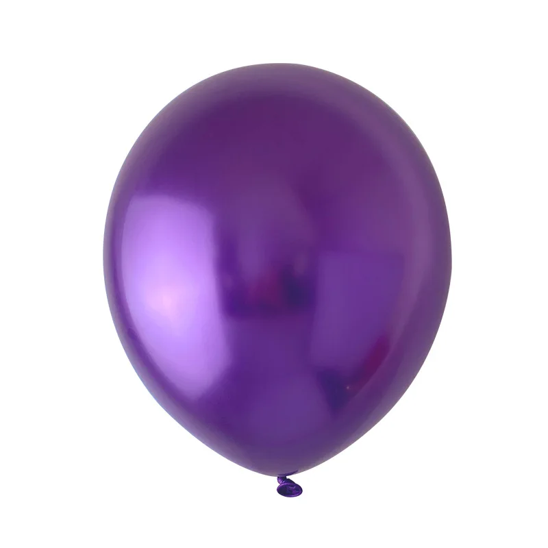 10PCS purple1 10 шт. 12 дюймов металлические шары латексные конфетти-Блестки Блестящие жемчужные металлические цвета день рождения Свадебный шар Декор поставки - Цвет: 10PCS purple1