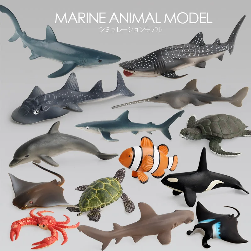 High Quality PVC Simulation Animals Mini Animal Solid Variety Rich Modeling Realistic Marine Series Set Teaching Toy | Игрушки и хобби