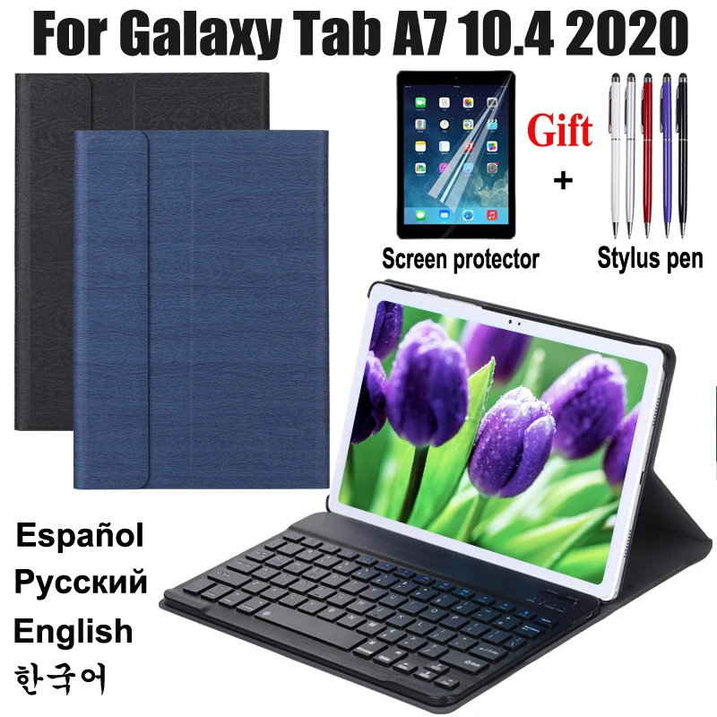 

Для планшета Samsung Galaxy Tab A7 2020 корпус клавиатуры 10,4 дюймов SM-T500 SM-T505 Bluetooth клавиатура кожаный чехол