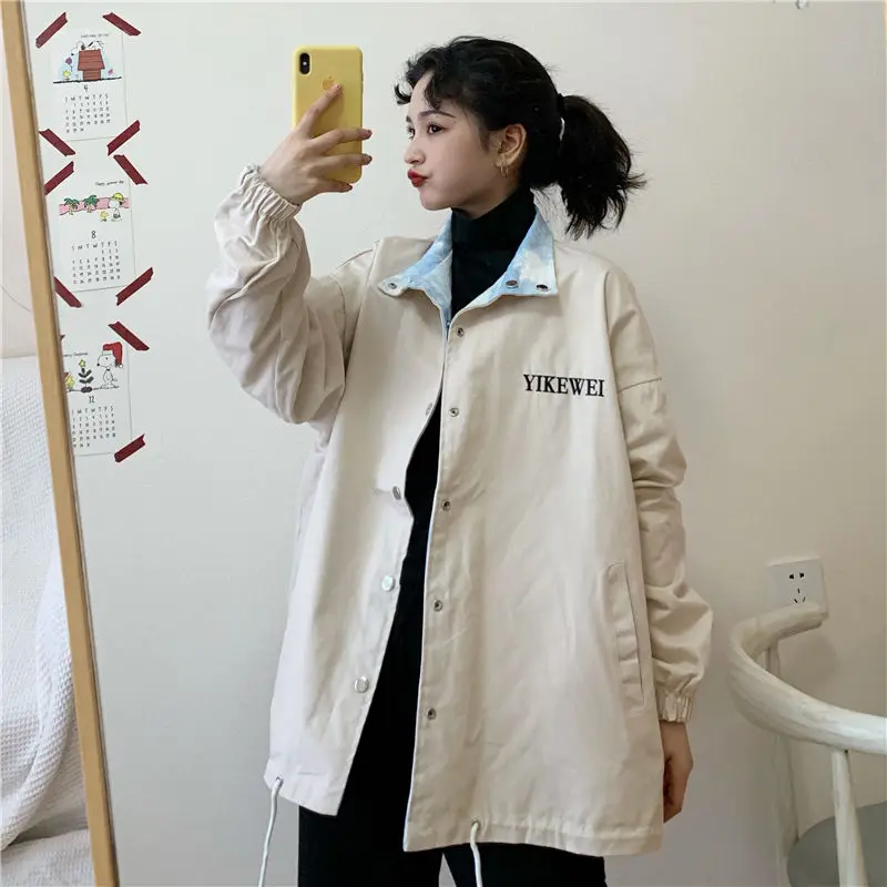 Винтажная камуфляжная джинсовая куртка для женщин с модным принтом хлопковая