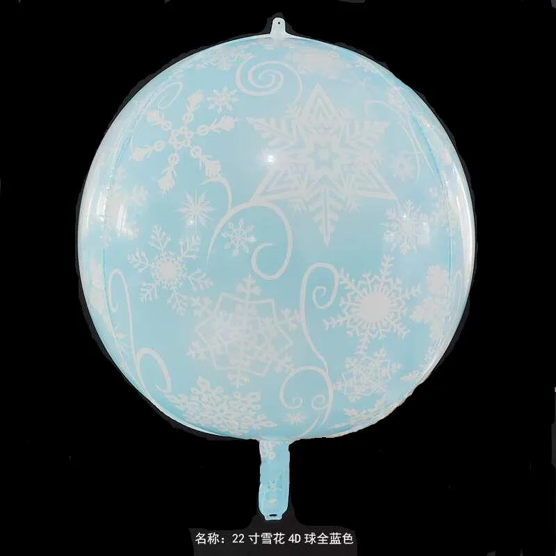 Новый 22 дюймовый Гелиевый шар со снежинкой красным Кленовым листом 4D украшение