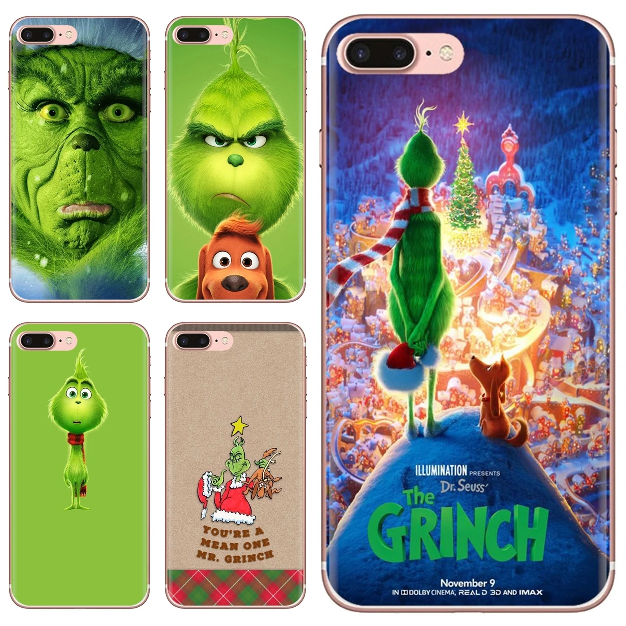 Силиконовый чехол для Xiaomi Redmi 2 S2 3 3S 4 4A 5 5A 6 6A 7A 9 9T 9C 9A Pro Pocophone F1 Monster-S-Grinch-S-Christmas-Hot-Green