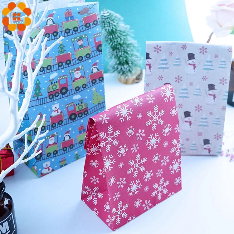 Подарочные пакеты со снежинками 6 шт./компл. | Дом и сад