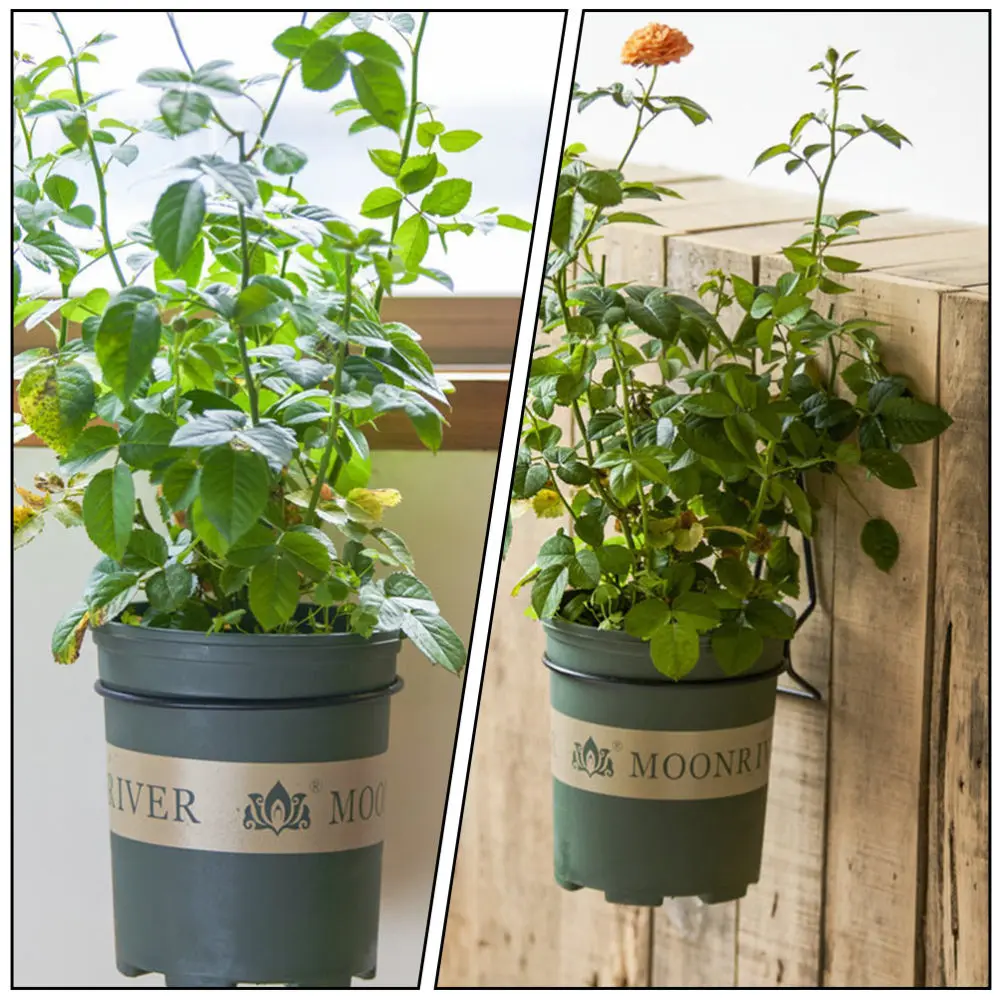 

3pcs Flowerpot Hanger Bracket Iron Flower Pot Hanging Stand Bonsai Hanger Rack