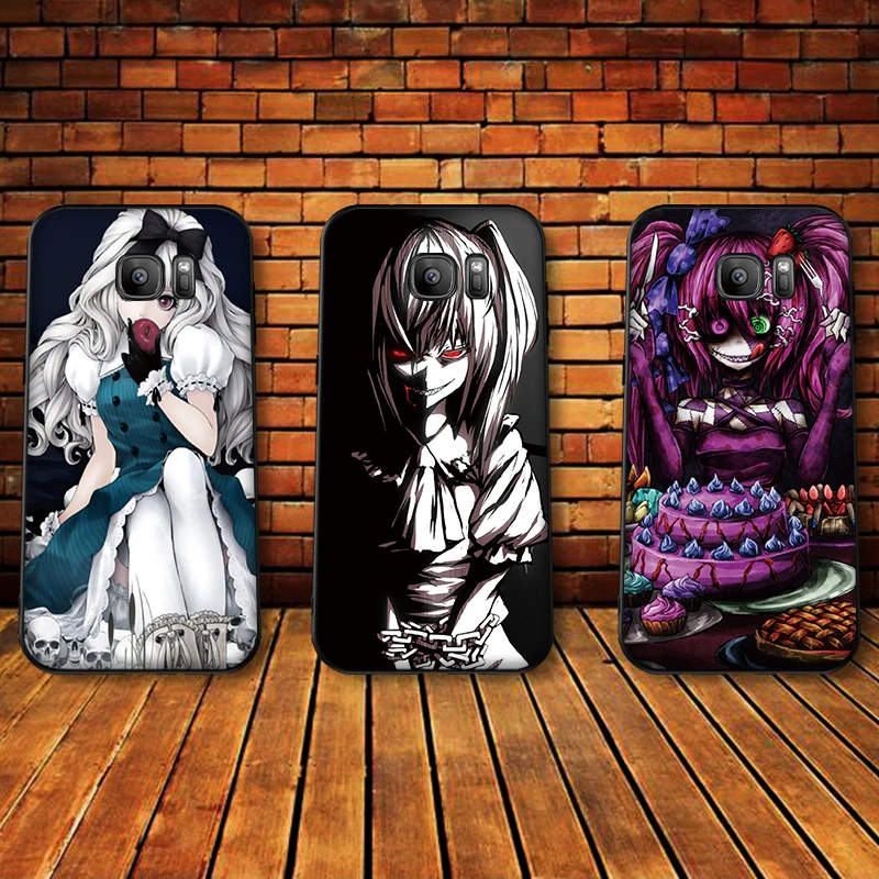Аниме страшно Мягкий силиконовый чехол для телефона Samsung Galaxy S6 S8 край S7 S9 плюс S10