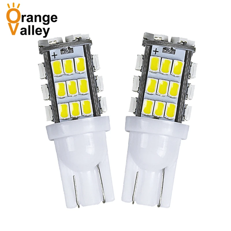 100 шт. Автомобильные светодиодные супер яркие T10 W5W 42 SMD 1206 3020 поворотные