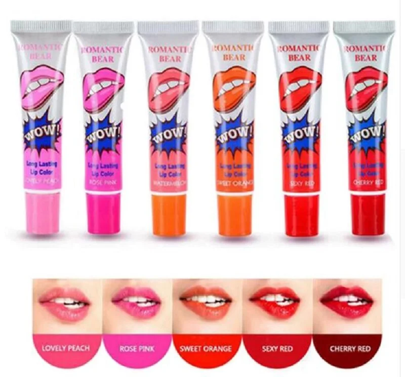 6-Color Long Lasting Waterproof Liquid Lipstick and Moisturizing Lip Gloss Set - TLSM2 image 3