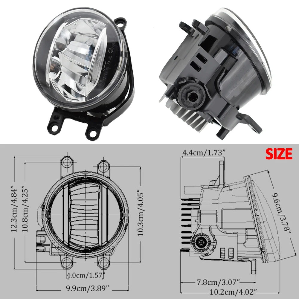 2 шт. автомобиль передний светодиодный фонарь светильник H11 12V Замена для Toyota Tacoma