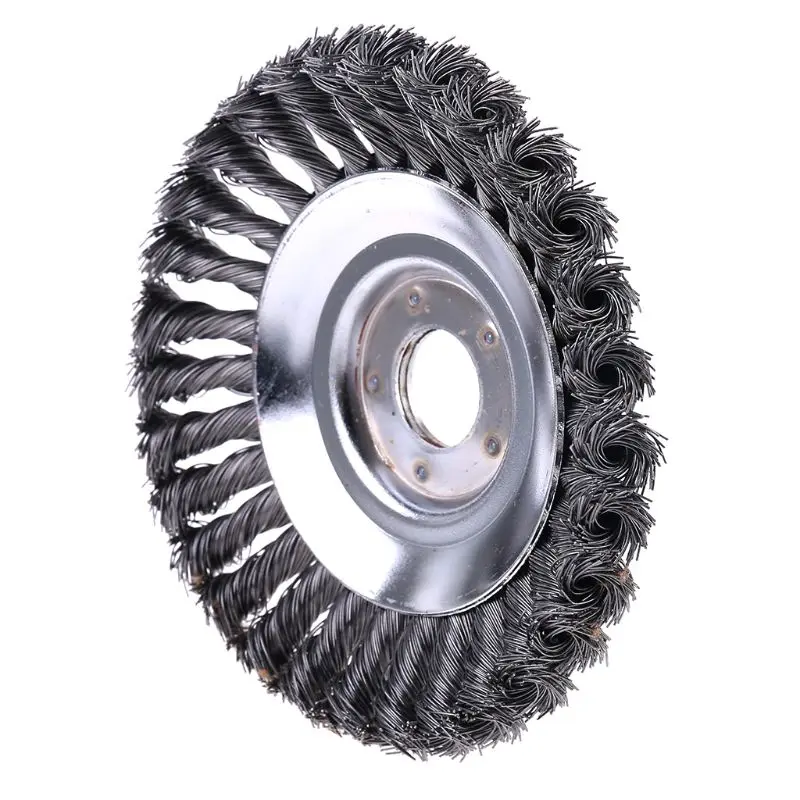 

25MM Aperture 8 Inch Steel Wire Weeding Brush Twisted Wire Bowl Type Rotating Wire Wheel Weed Trimmer Brush