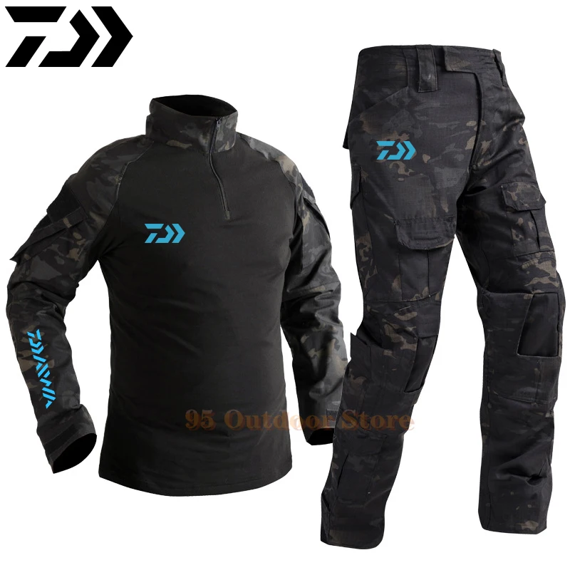 

Новый рыболовный костюм Daiwa, спортивная одежда для активного отдыха, пешего туризма, штаны, одежда для рыбалки, кемпинга, мужские брюки, курт...