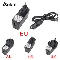 dc 5v2 5a 5 v 2 5a food source supply ac u s adapter of micro usb energy loading cable with interruptor to raspberry pi 3 2