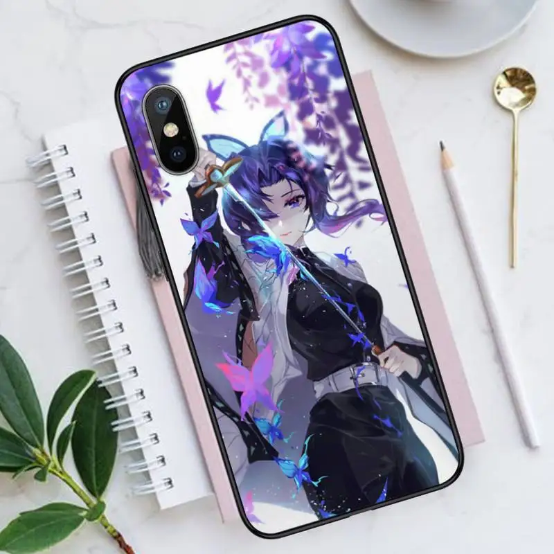 

Kochou Shinobu Kimetsu no Yaiba Phone Case for iPhone 11 12 mini pro XS MAX 8 7 6 6S Plus X 5S SE 2020 XR