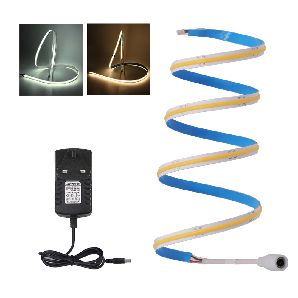 Светодиодная лента с монолитным блоком светодиодов 12 В постоянного тока гибкие