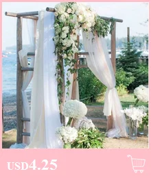 48 см x 10 м Mariage пряжа Тюль рулон прозрачной органзы ткань день рождения, мероприятие, вечеринка принадлежности для украшения свадьбы