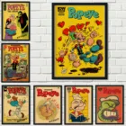 Старая популярная анимация шоу попью семейная стена детская комната художественное украшение Настенная Наклейка постер из крафт-бумаги