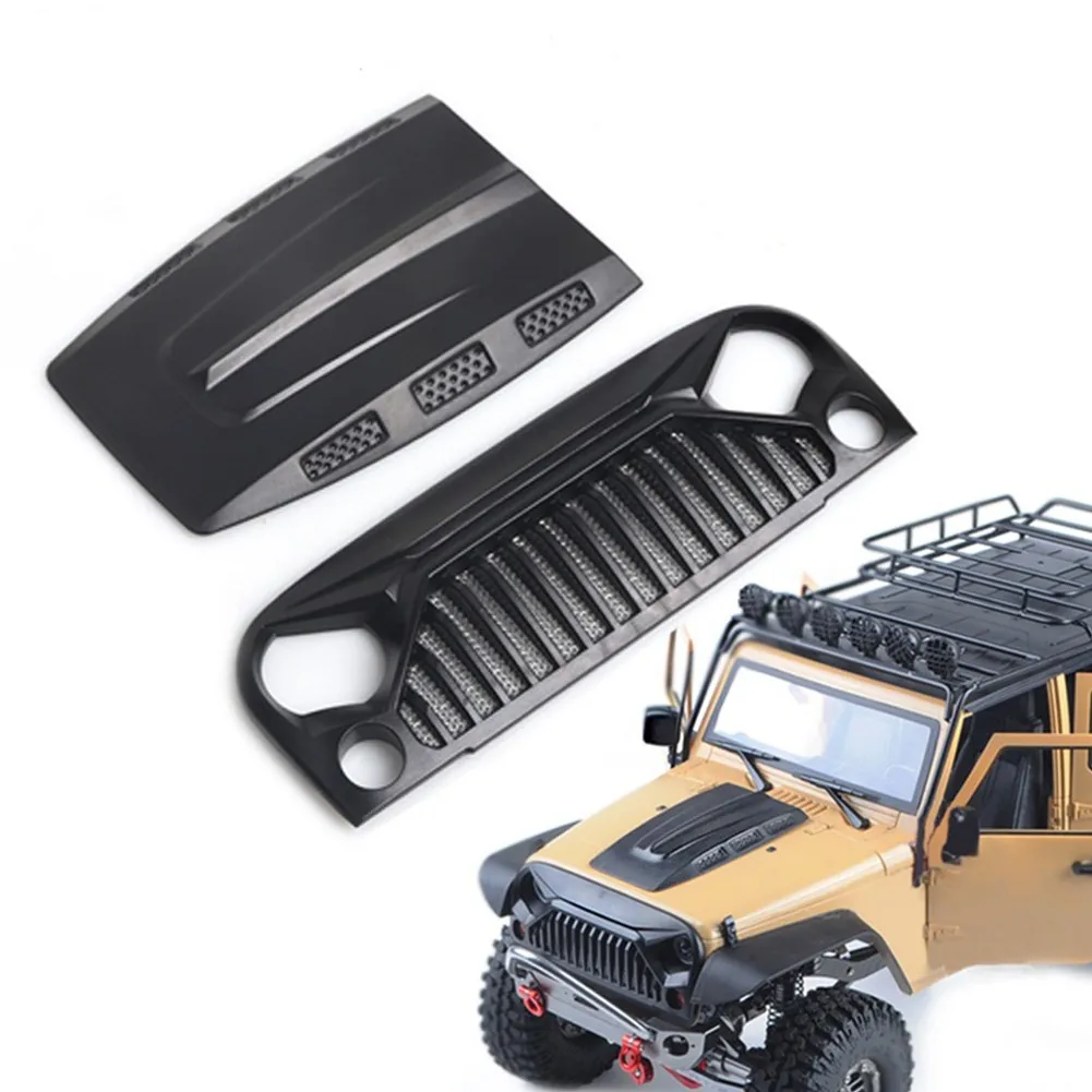 Передняя крышка решетки воздухозаборника для RC 1/10 Axial SCX10 Jeep Wrangler гусеничная