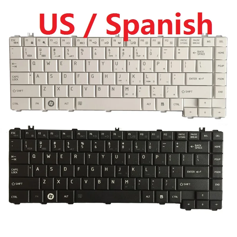 

US/SP/Spanish keyboard for toshiba Satellite C600 C640 C640D C645 C645D L600 L600D L630 L745D L700 L705 L730 L735 L745 L735D