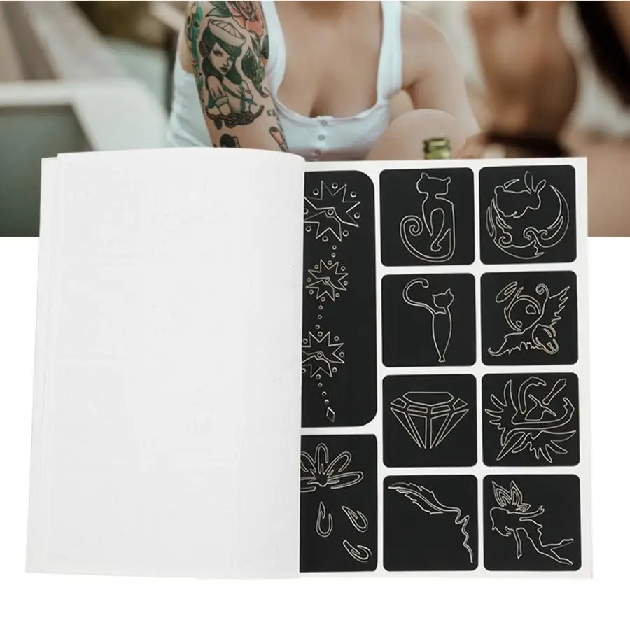Трафареты для татуировок с 169 узорами полуперманентный маленький рисунок