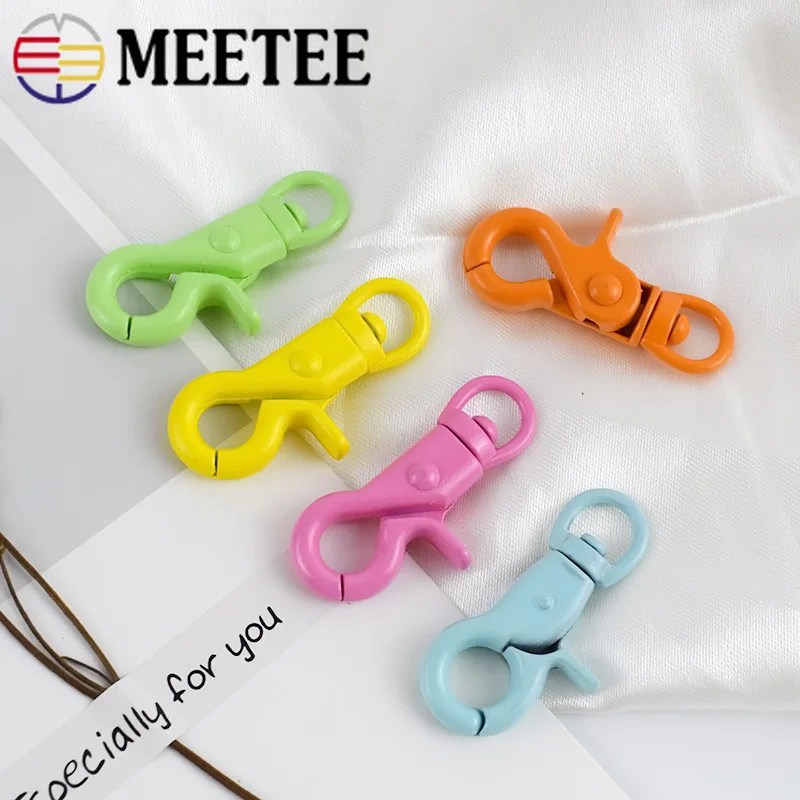 Meetee 5/10 шт 20х43 мм цветной брелок с пряжкой замок Омаров DIY украшения ручной работы