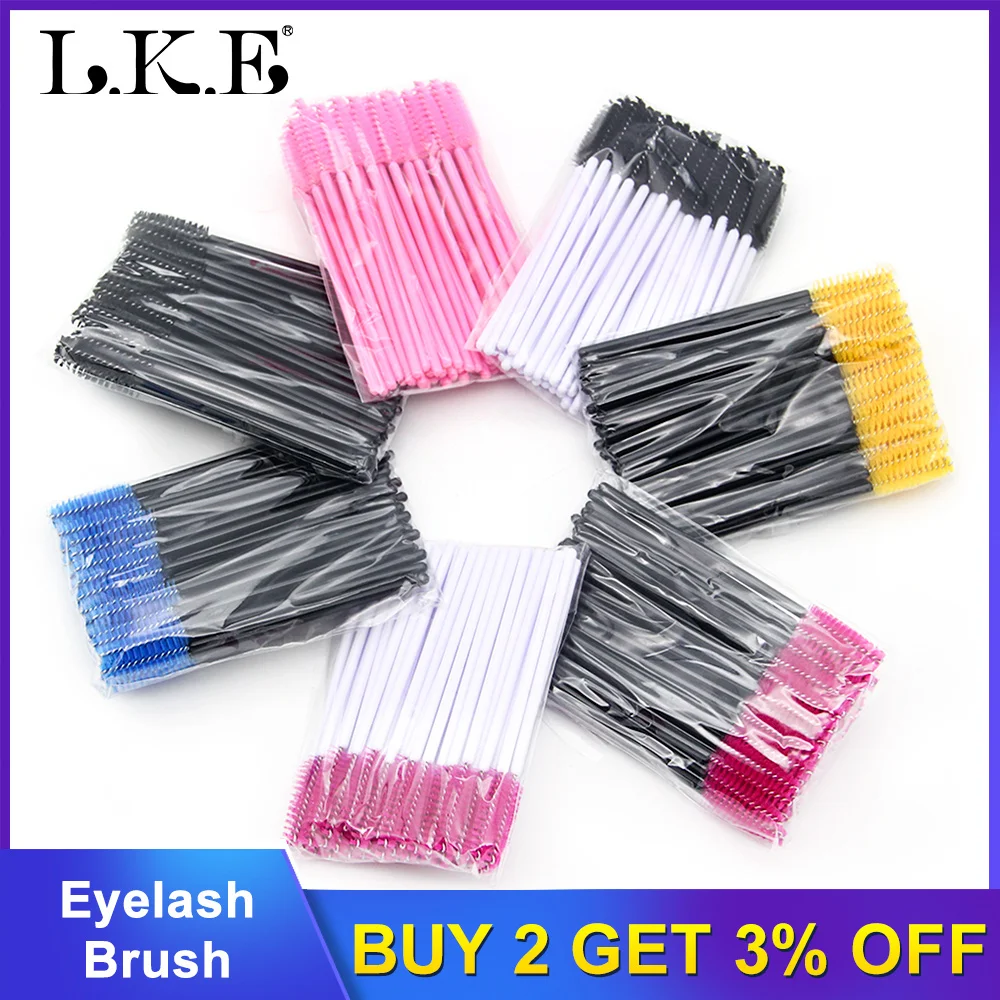 50 шт. одноразовый Кристалл щеточки с тушью для ресниц палочки Аппликатор