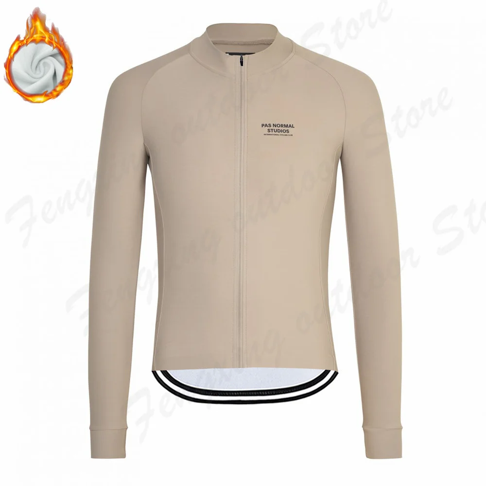 

PNS Winter Bicycle Set Bike Cycling Team 2021 Thermal Fleece Long Sleeve Sportswear Autumn Racing Pro Jersey Suit for Men