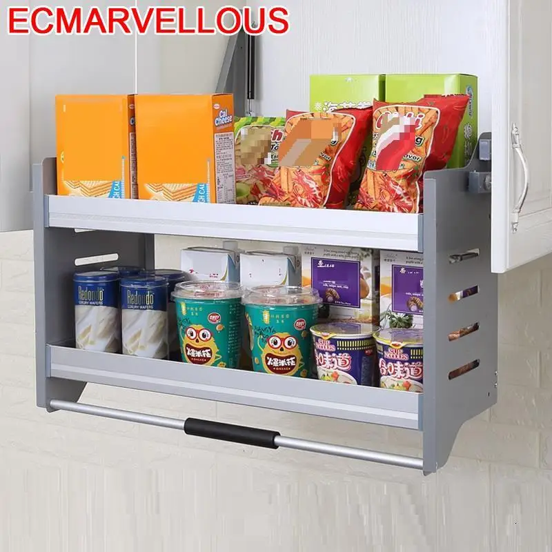 Colgar En La Ducha Mutfak Kuchnia Pantries Органайзер из нержавеющей стали, подвесной кухонный шкаф Cozinha, кухонный шкаф, корзина для хранения