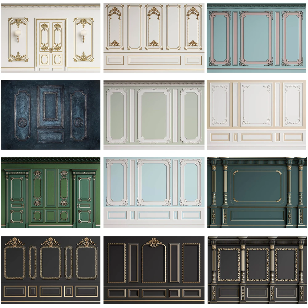 Фон для фотосъемки с изображением межкомнатной Стены Двери замка дворца свадьбы