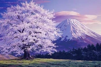 diy 3d square diamond painting home decor mount fuji and cherry blossoms full round diamond embroidery mosaic painting set