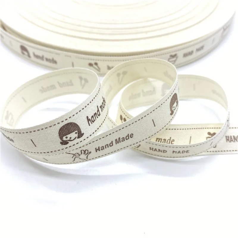 5 Yards 15mm Black and White Pattern Cotton Ribbon for Wedding, Christmas Decoration, DIY Sewing, Fabric Crafts image 4