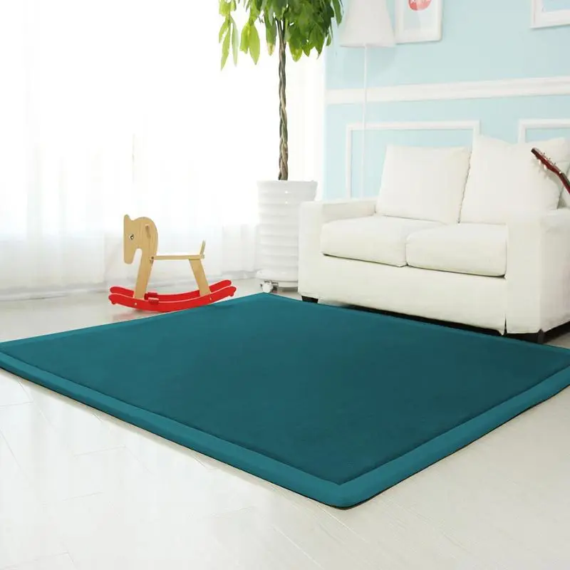 modern and simple coral velvet thickened bedroom bedside mats japanese tatami mats hallway decorative carpets free global shipping