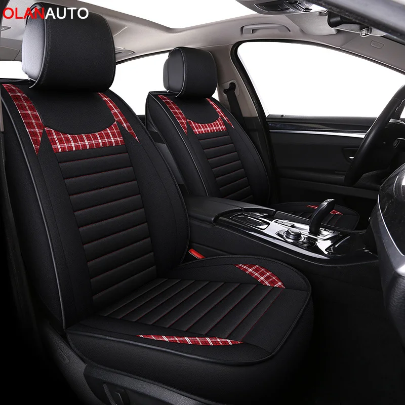 Новый льняной чехол для автомобильного сиденья Renault Kadjar Koleos Captur Megane 2 3 Duster Kangoo coloe