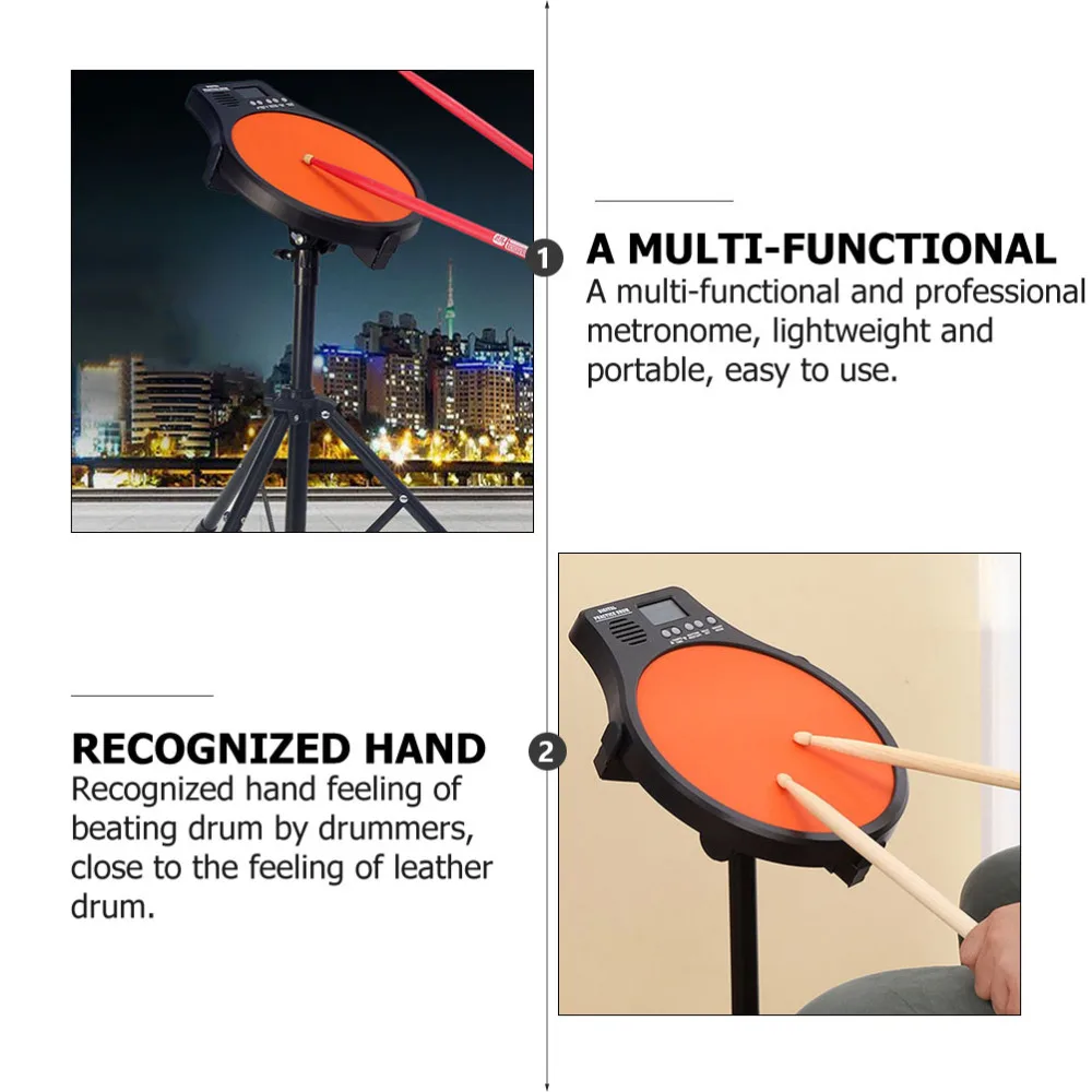 

LCD Display Drummer Pad Metronome Digital Electronic Drum Simulation Pad
