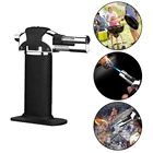 Переносная газовая Сварочная горелка металлический Сварочная горелка зажигалка для барбекю пайки Регулируемый Надувное пламя Бутановая Зажигалка электрическая зажигалка