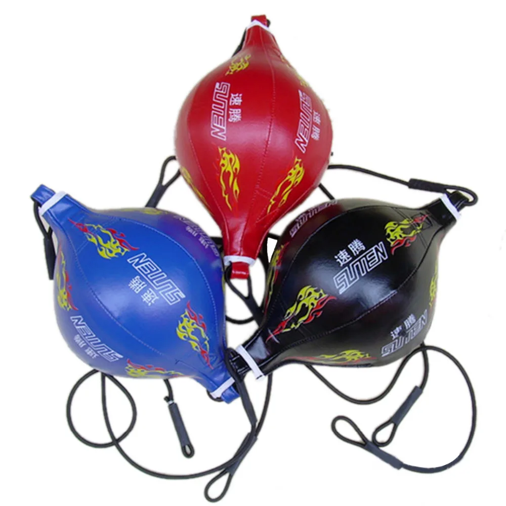 SUTENG пламя шаблон Бокса Скорость мяч искусственная кожа вентилирование бокса