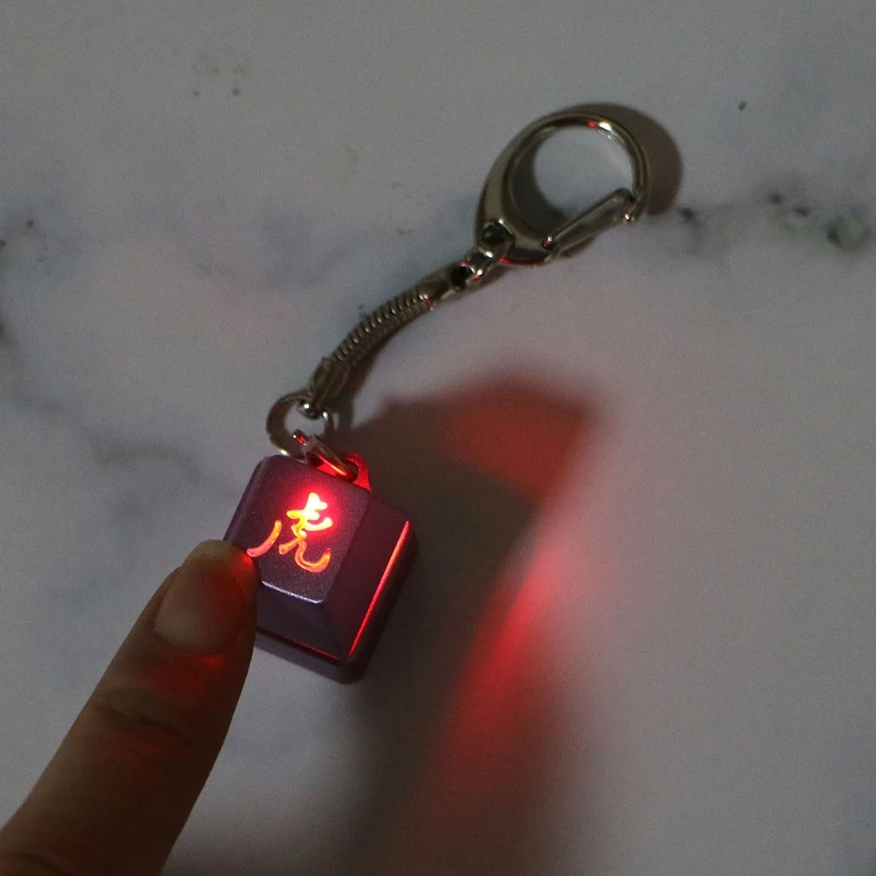 Механический переключатель RGB брелок с светильник кой для клавиатуры